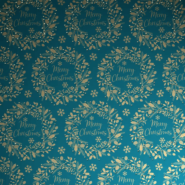 Christmas Luxe Gold Roll Wrap